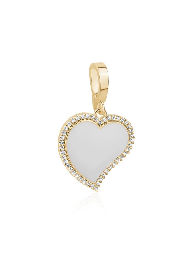 BRELOQUE COEUR BLANC