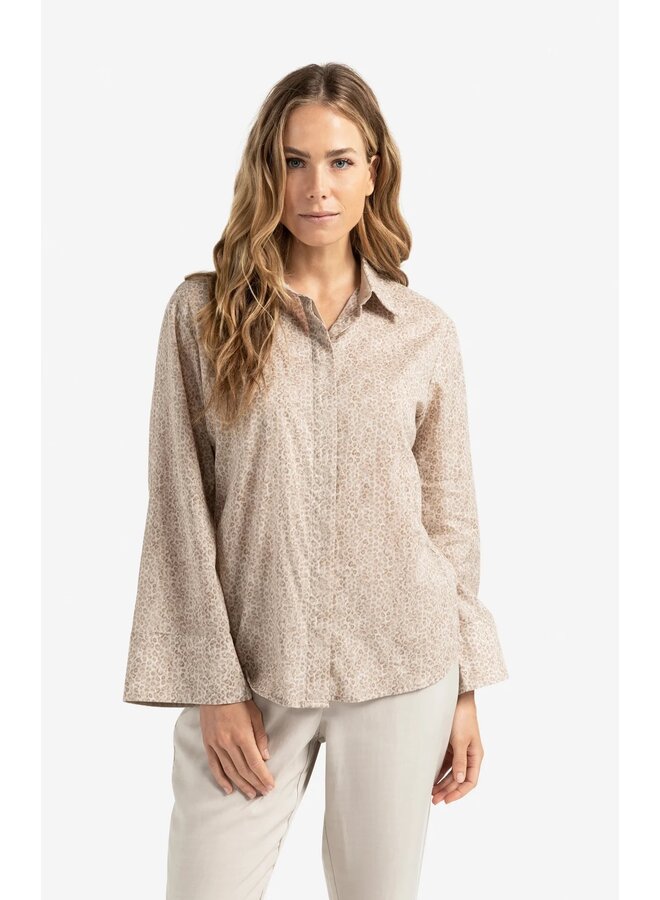 BLOUSE LÉOPARD TAUPE