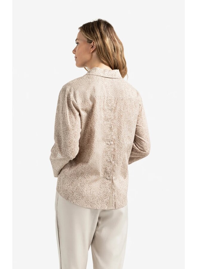 BLOUSE LÉOPARD TAUPE