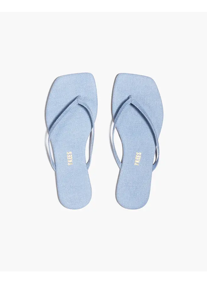 SANDALES BOUT CARRÉ LILY DENIM