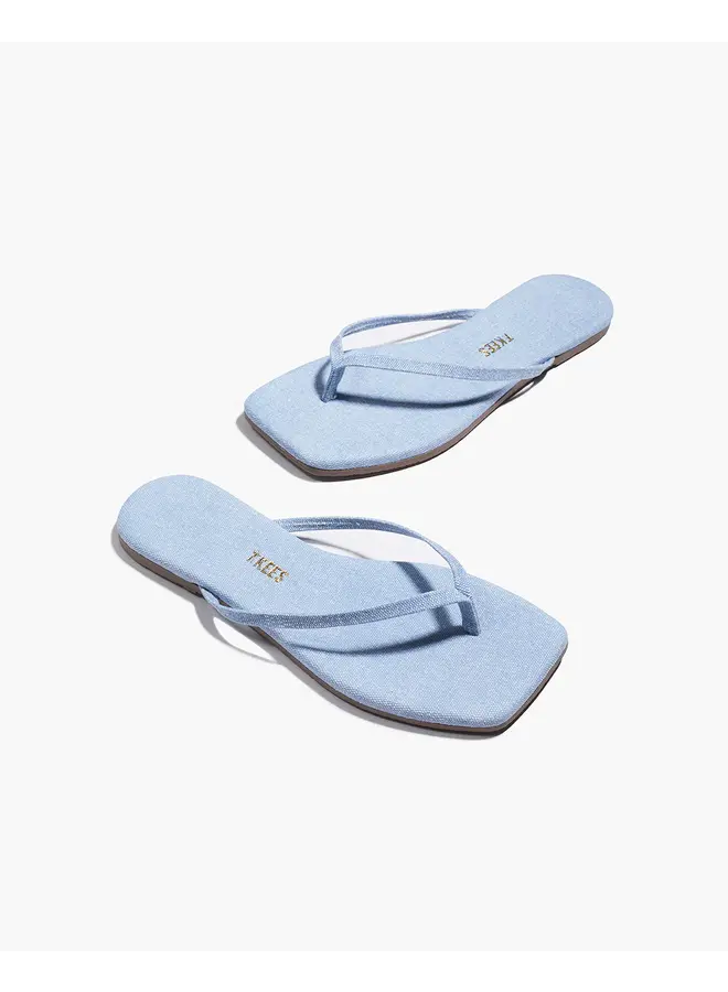 SANDALES BOUT CARRÉ LILY DENIM