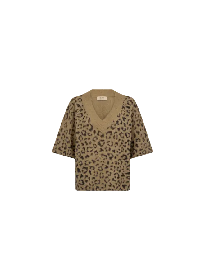 PULL EN V TACI LÉOPARD