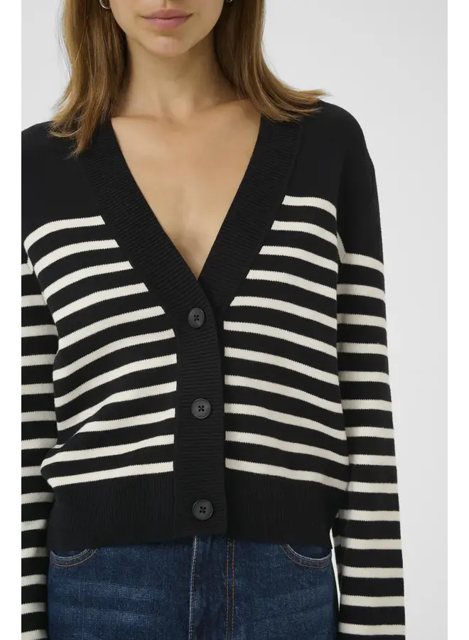CARDIGAN WALLIS NOIR/BLANC