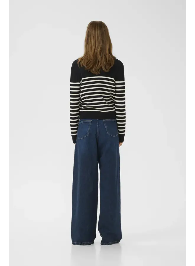 CARDIGAN WALLIS NOIR/BLANC