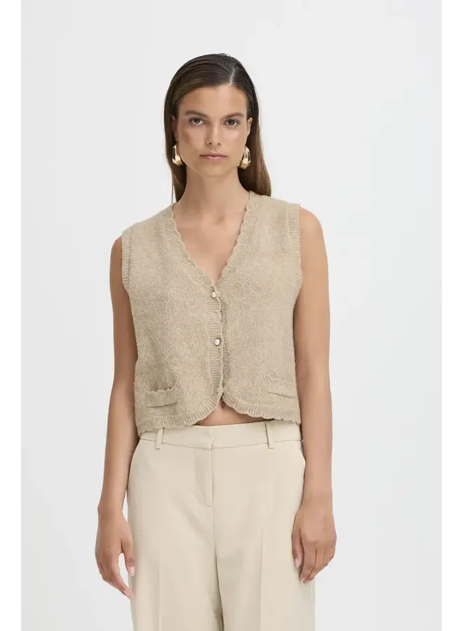 VESTE TRICOT NADIKA BEIGE