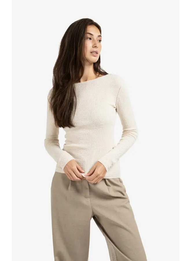 HAUT MANCHES LONGUES BEIGE