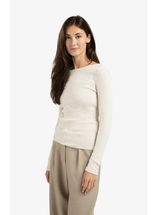 HAUT MANCHES LONGUES BEIGE