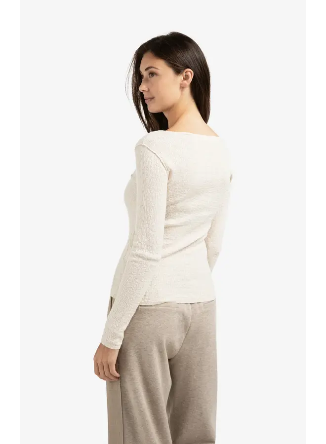 HAUT MANCHES LONGUES BEIGE