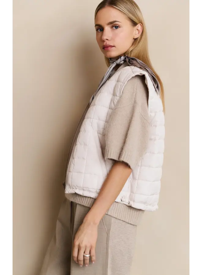 VESTE NYLON RÉVERSIBLE BEIGE