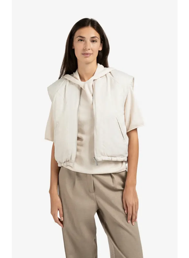 VESTE NYLON RÉVERSIBLE BEIGE