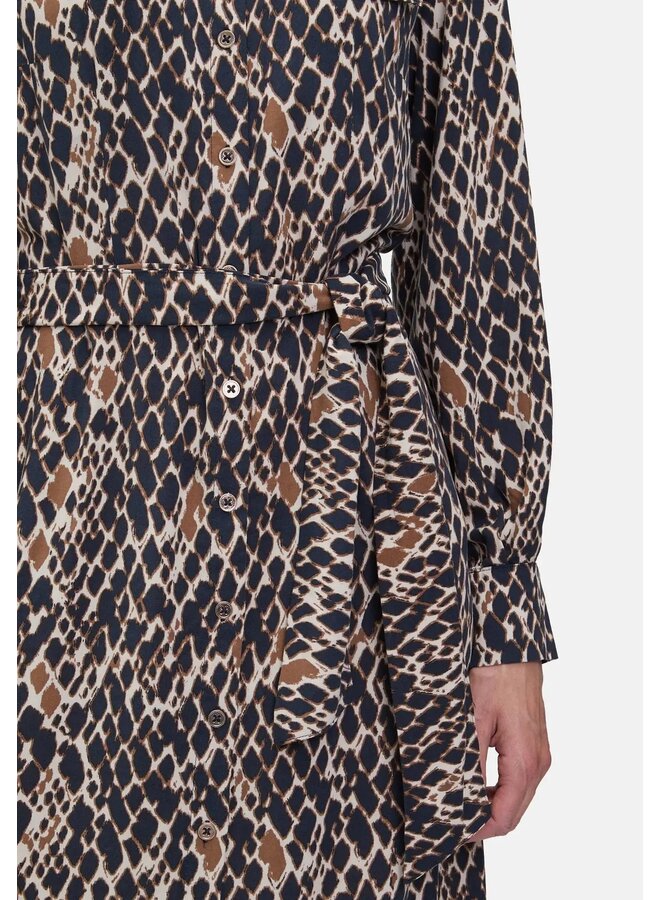 ROBE LÉOPARD CEINTURÉE
