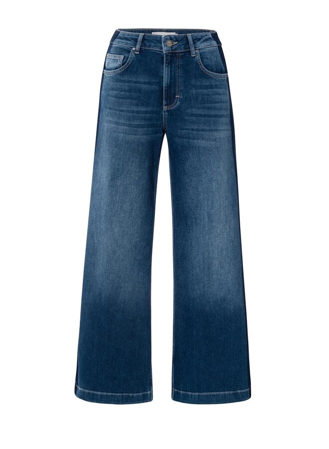 JEANS JAMBE LARGE BLEU FONCÉ