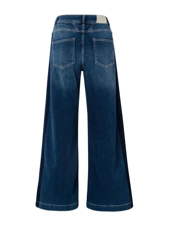 JEANS JAMBE LARGE BLEU FONCÉ