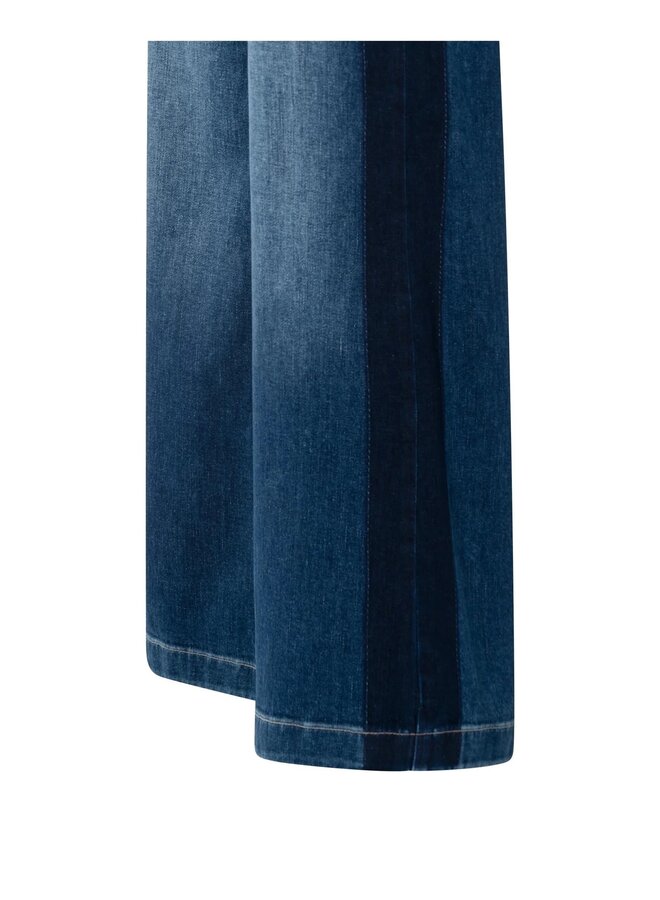 JEANS JAMBE LARGE BLEU FONCÉ