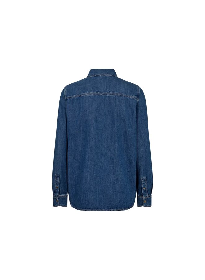 BLOUSE NATALIE DENIM BLEU