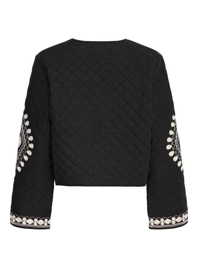 JACKET DAMUN BRODERIE NOIR/BLANC