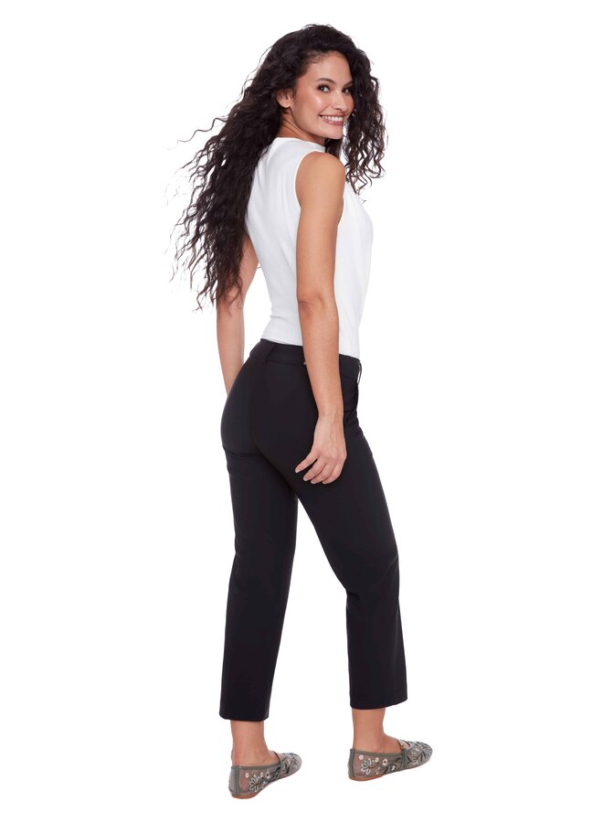 PANTALON SHARON CROP NOIR