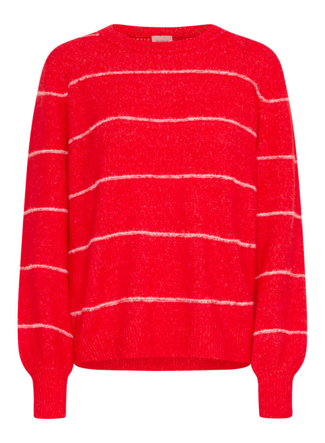 PULL KENDRA ROUGE/BLANC