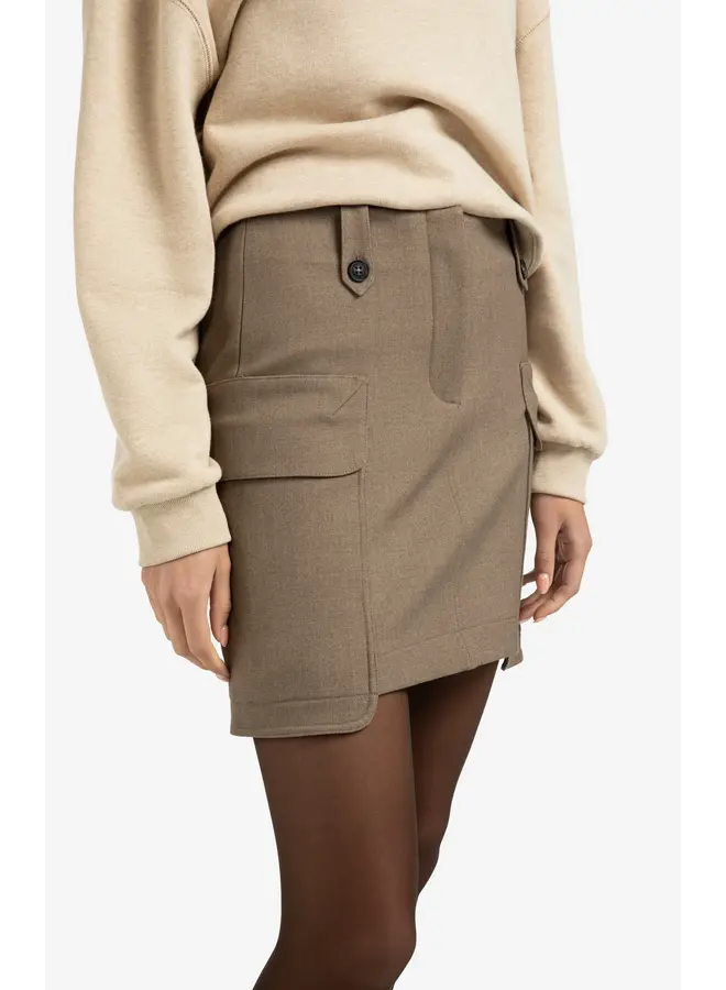 JUPE CARGO TAUPE