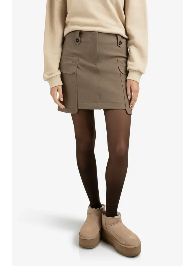 JUPE CARGO TAUPE