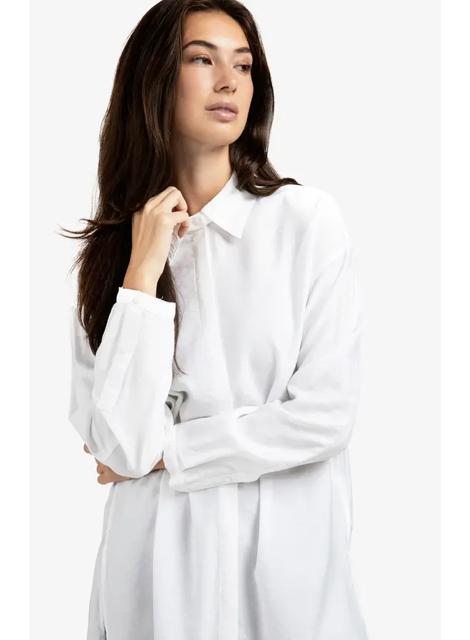 BLOUSE BLANCHE COL AMOVIBLE