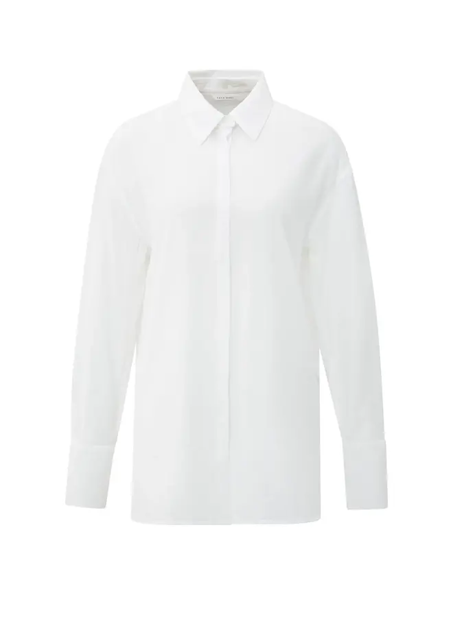 BLOUSE BLANCHE COL AMOVIBLE