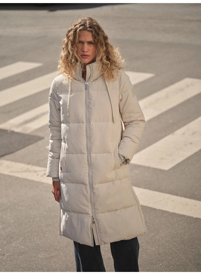 MANTEAU LONG OLLIE GRIS