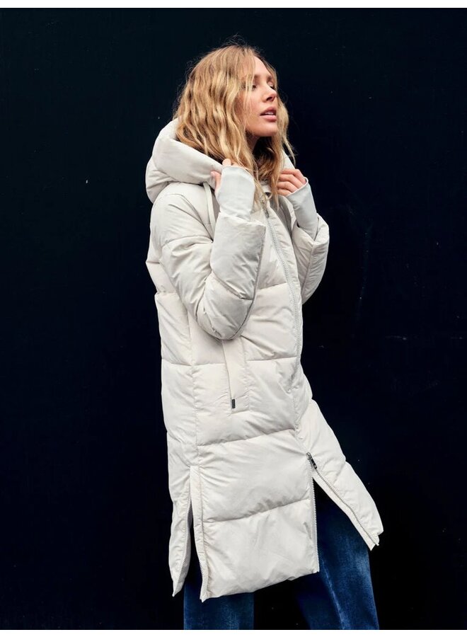 MANTEAU LONG OLLIE GRIS