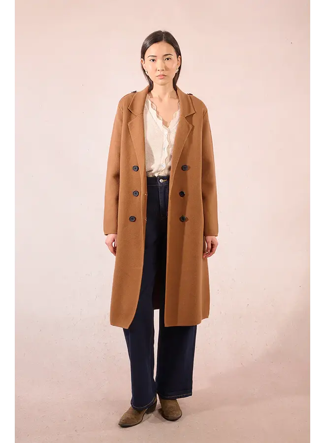 MANTEAU LONG CAMEL