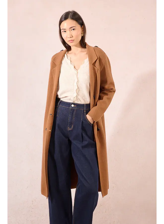MANTEAU LONG CAMEL