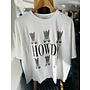 T-SHIRT "HOWDY" BLANC