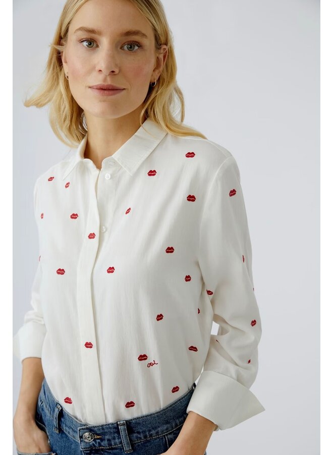 BLOUSE LÈVRES ROUGES