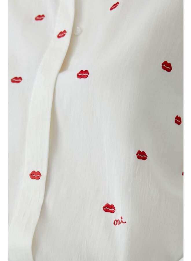 BLOUSE LÈVRES ROUGES