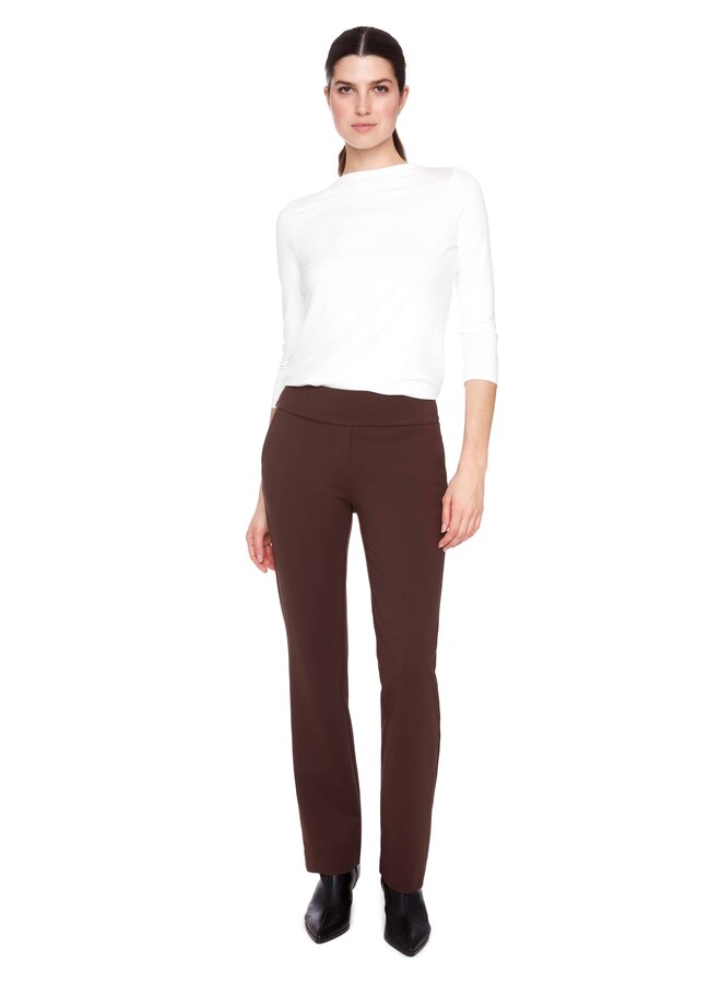 PANTALON FLARE BRUN