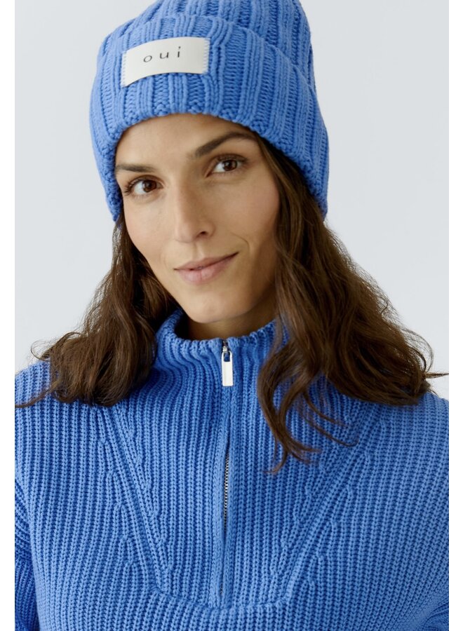 TUQUE TRICOT BLEU