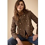 JACKET TWEED NOIR/CARAMEL