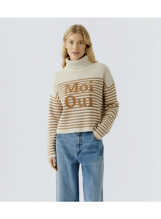 PULL "MOI OUI" RAYURES
