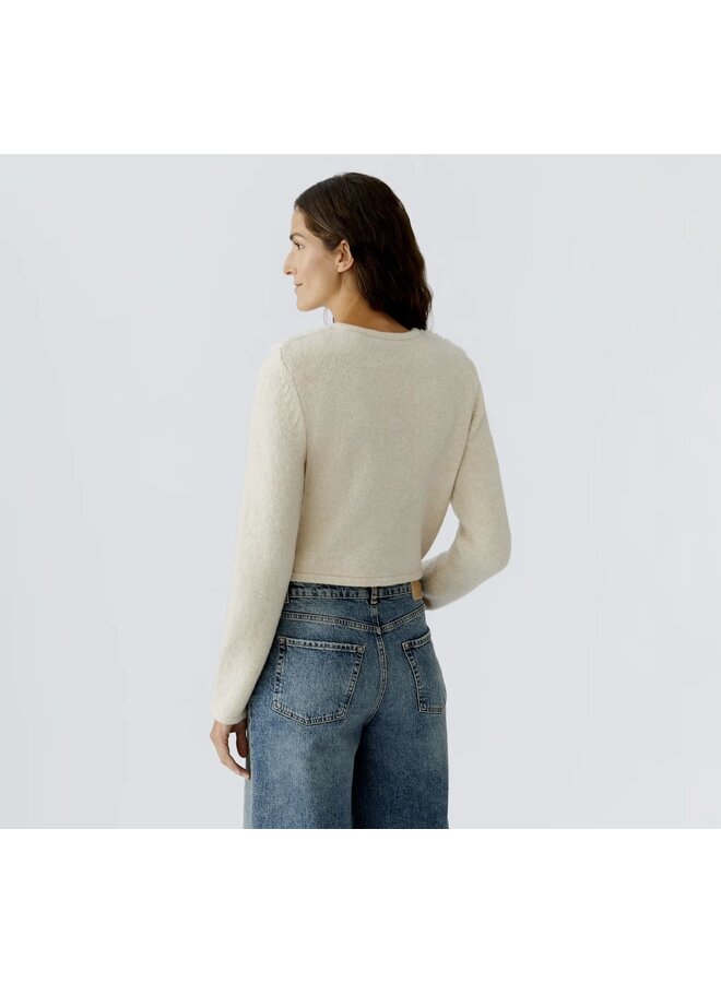 CARDIGAN BLANC CASSÉ