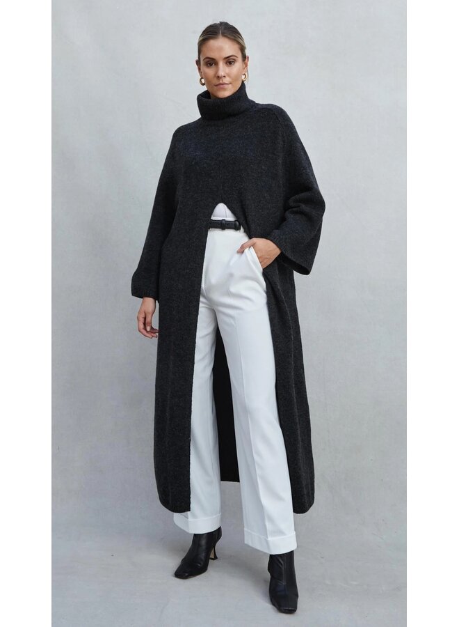 CHANDAIL LONG CHARCOAL