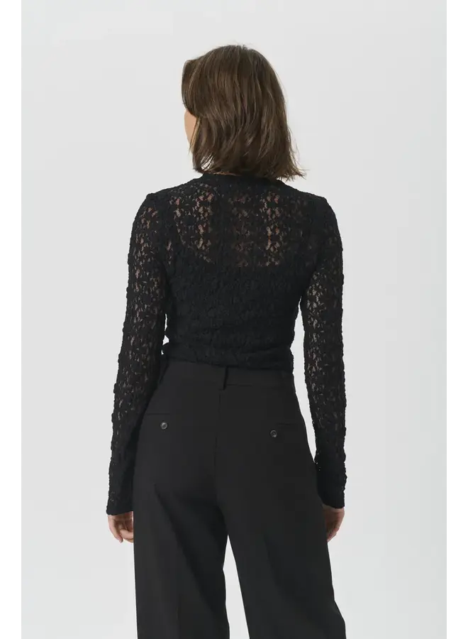 HAUT NOIR VENETIA DENTELLE