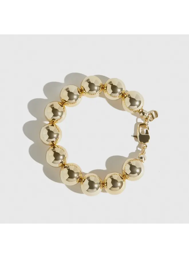 BRACELET BILLES MAXI OR