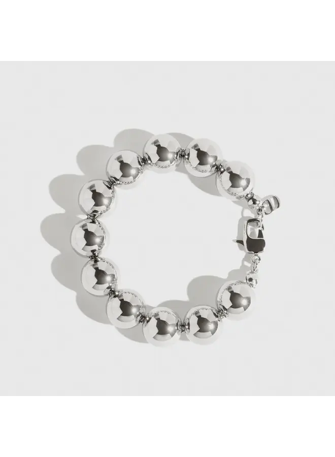 BRACELET BILLES MAXI ARGENT