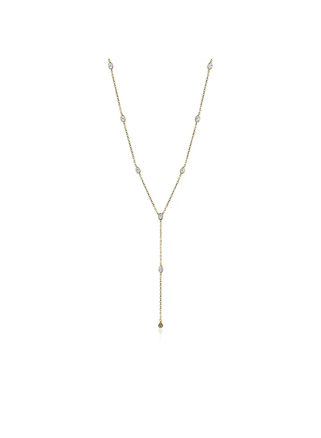 COLLIER LONG LARIAT OR
