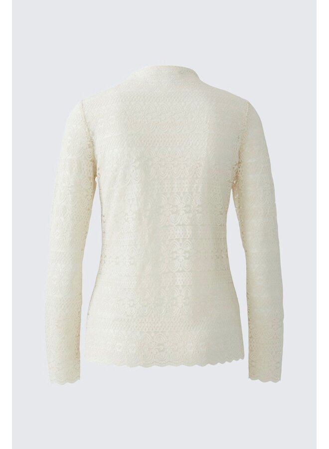 COL ROULÉ CRÈME DENTELLE