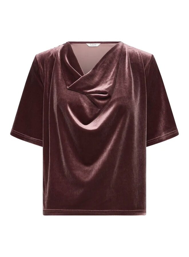 HAUT DRAPÉ PERLINA FUDGE