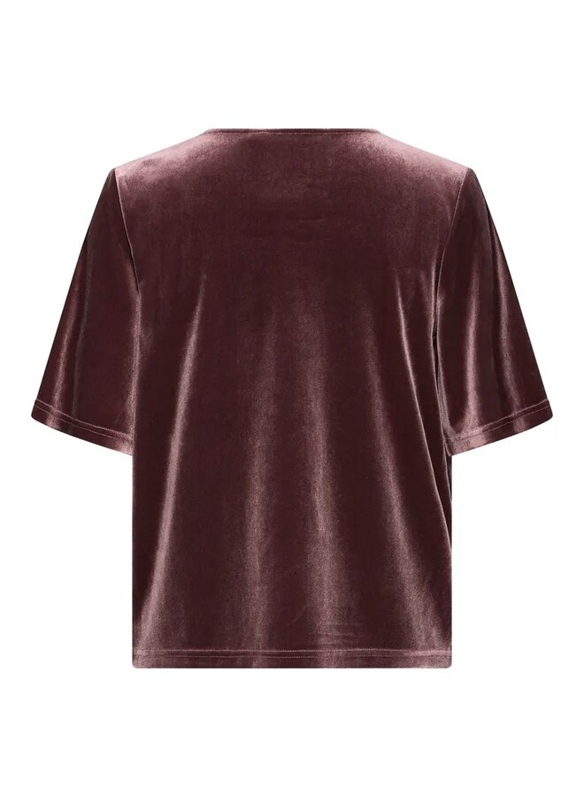 HAUT DRAPÉ PERLINA FUDGE