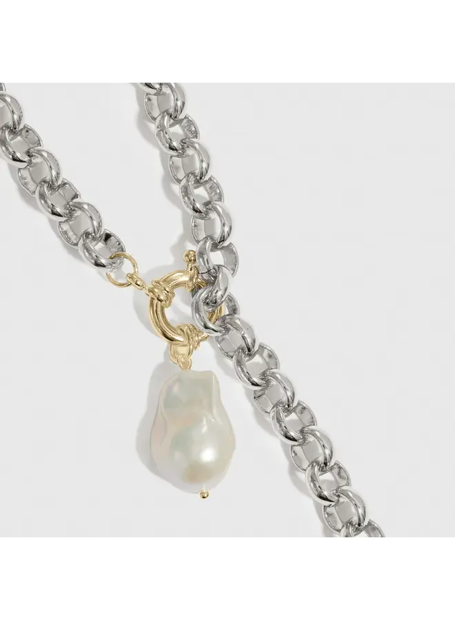 COLLIER LARIAT ARGENT