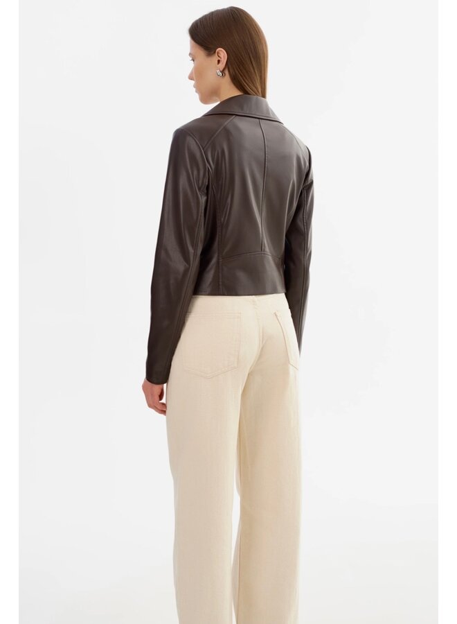 MANTEAU PASCALE BRUN FONCÉ