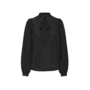 BLOUSE IKAJA NOIRE COL BOUCLE