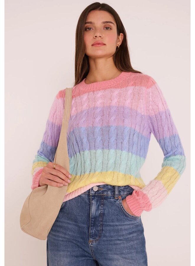 PULL RAYÉ PASTEL
